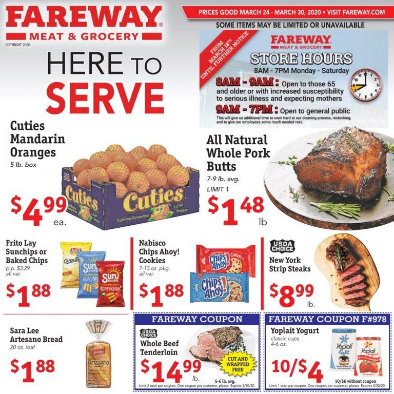Fareway Weekly Ad Mar 24 Mar 30, 2020