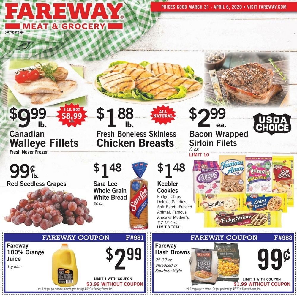 Fareway Weekly Ad Mar 31 Apr 06, 2020