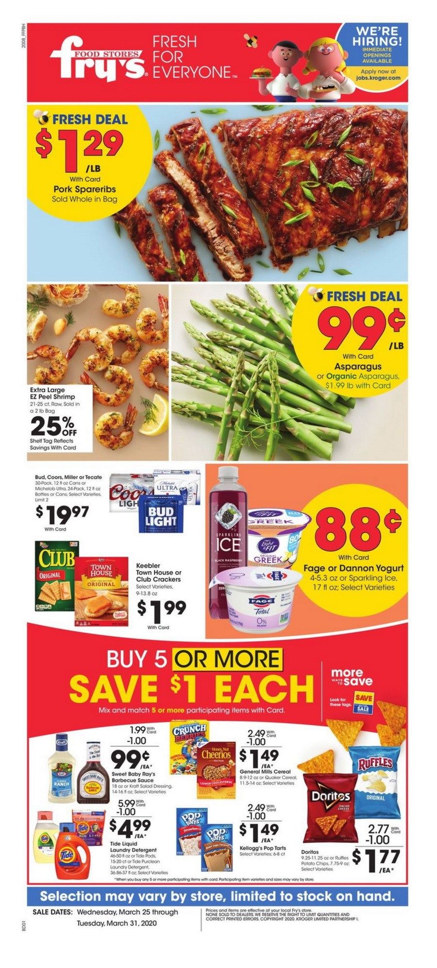 Fry's Food Weekly Flyer Mar 25 Mar 31, 2020
