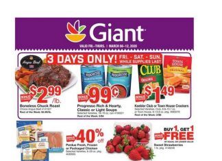 Giant Food Weekly Ad Mar 06 – Mar 12, 2020