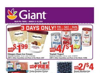 Giant Food Weekly Circular Mar 13 – Mar 19, 2020
