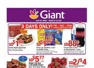 Giant Food Weekly Circular Mar 20 – Mar 26, 2020