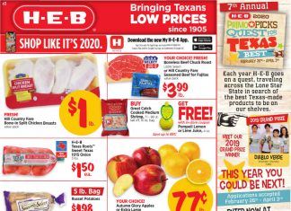 HEB Weekly Ad Mar 04 – Mar 10, 2020
