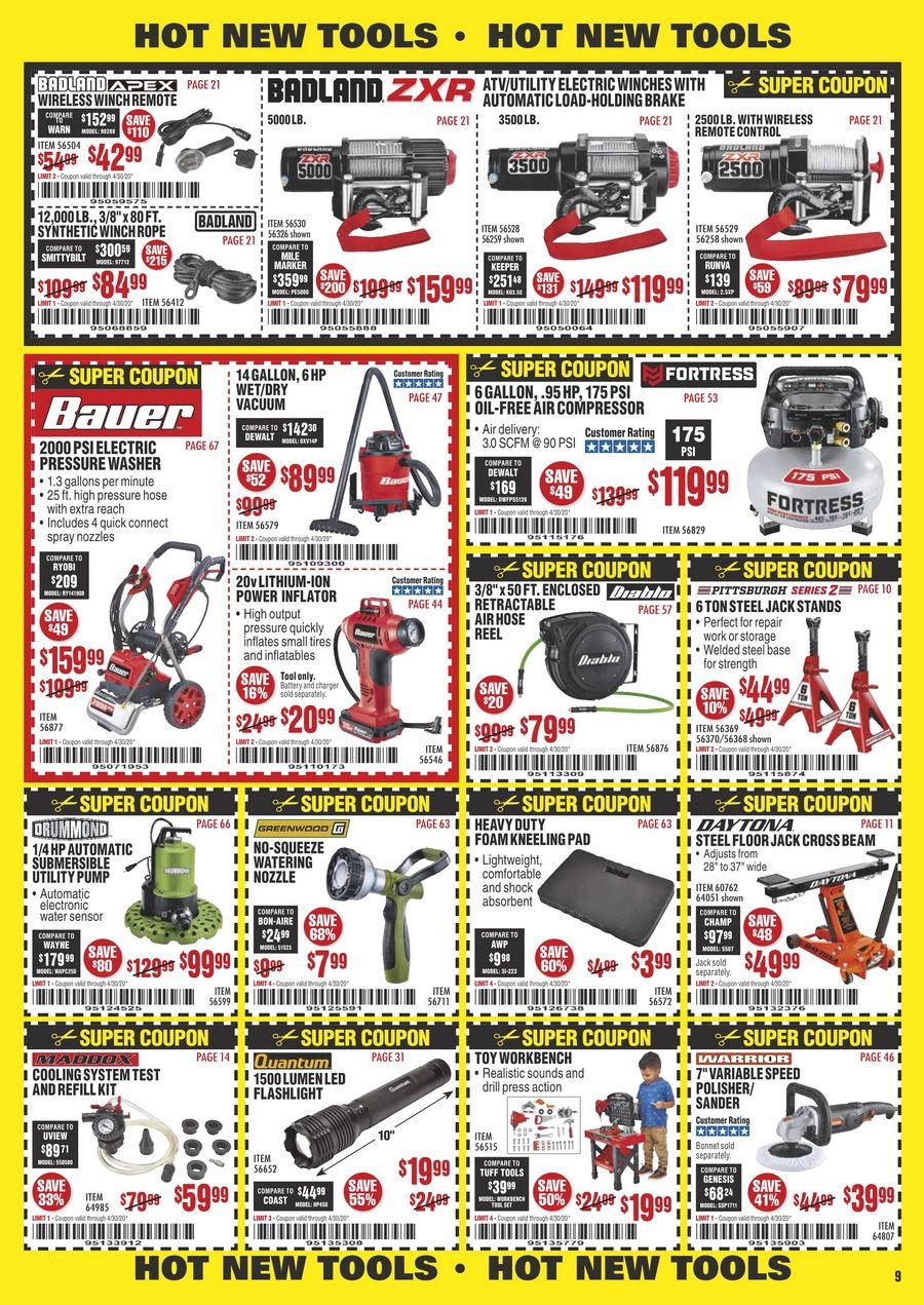 Harbor Freight Flyer Sale Apr 01 Apr 30, 2020