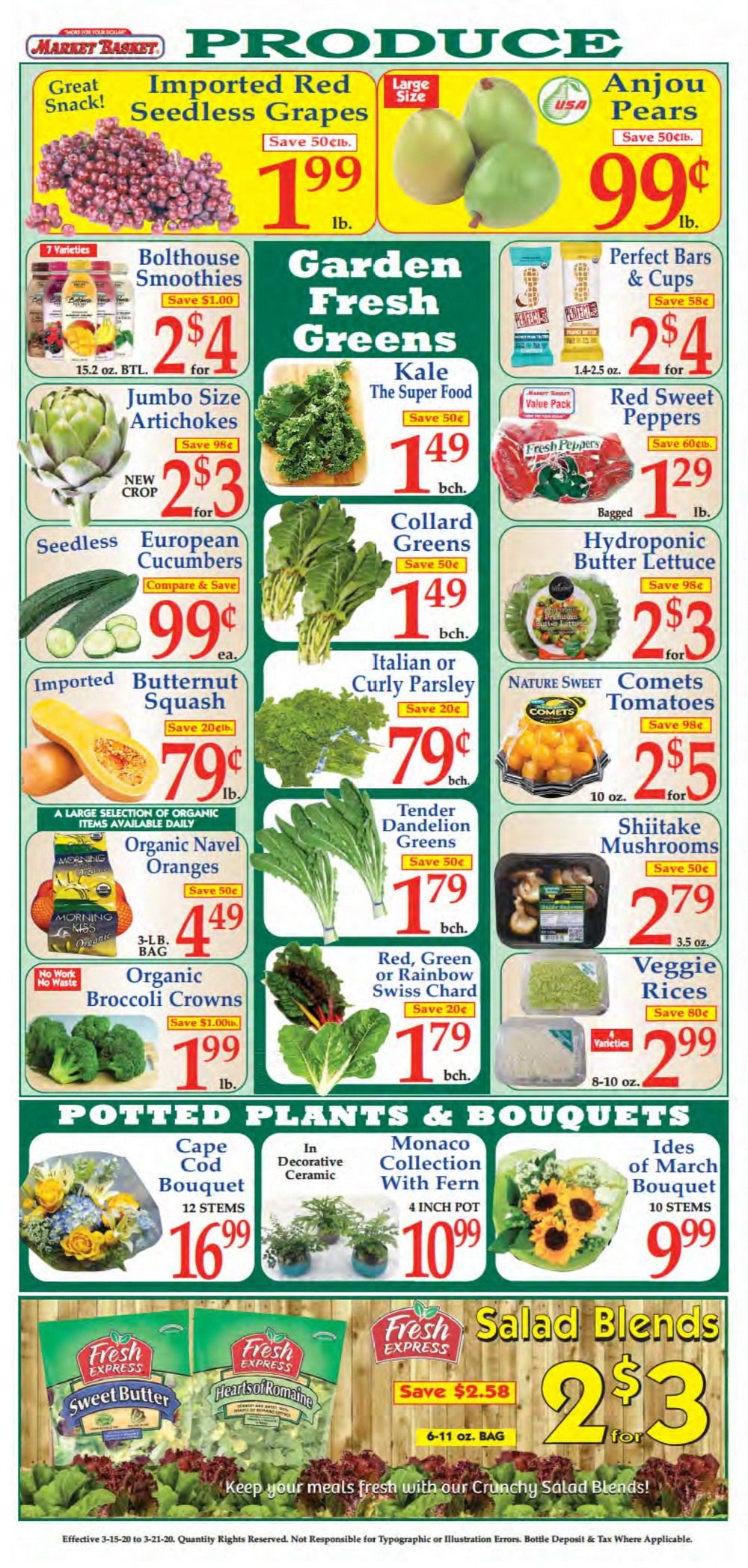 Market Basket Weekly Flyer Mar 15 Mar 21, 2020