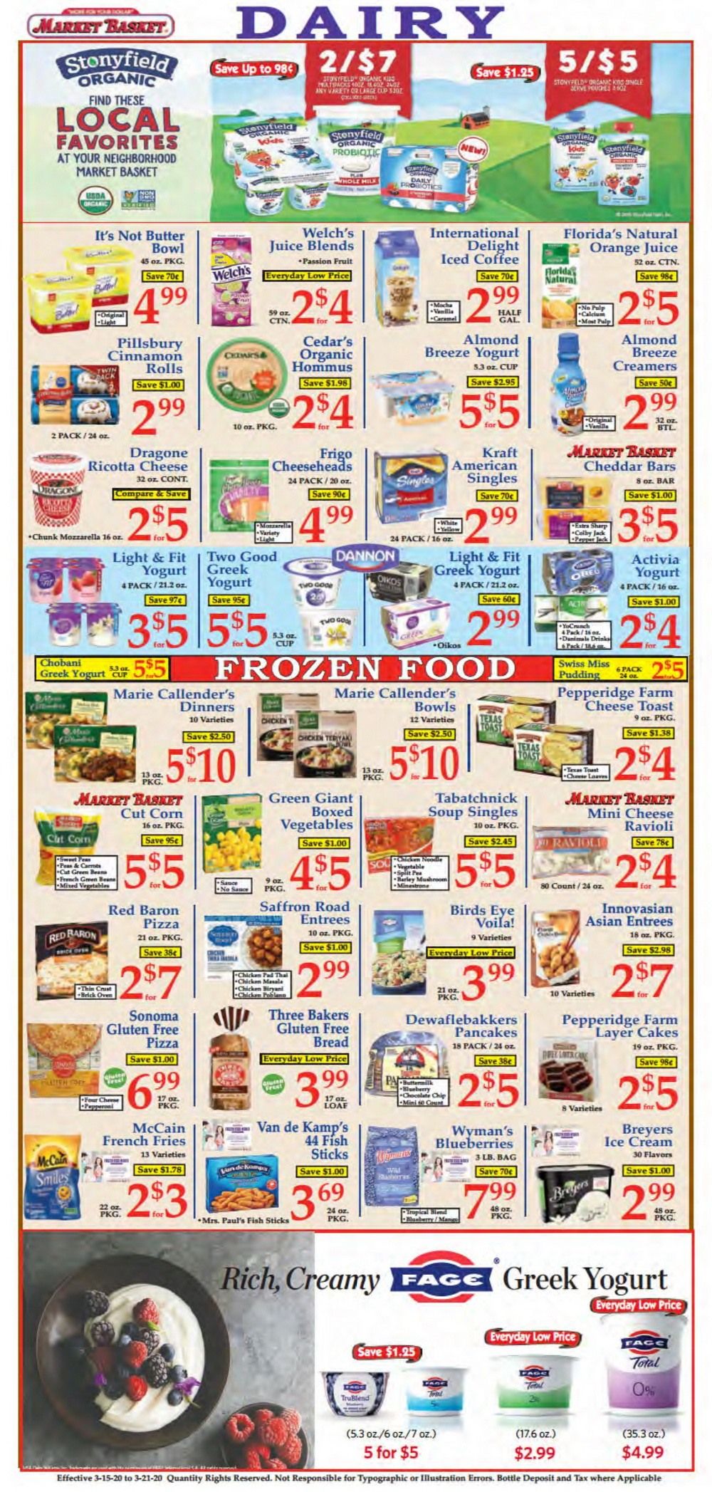 Market Basket Weekly Flyer Mar 15 Mar 21, 2020