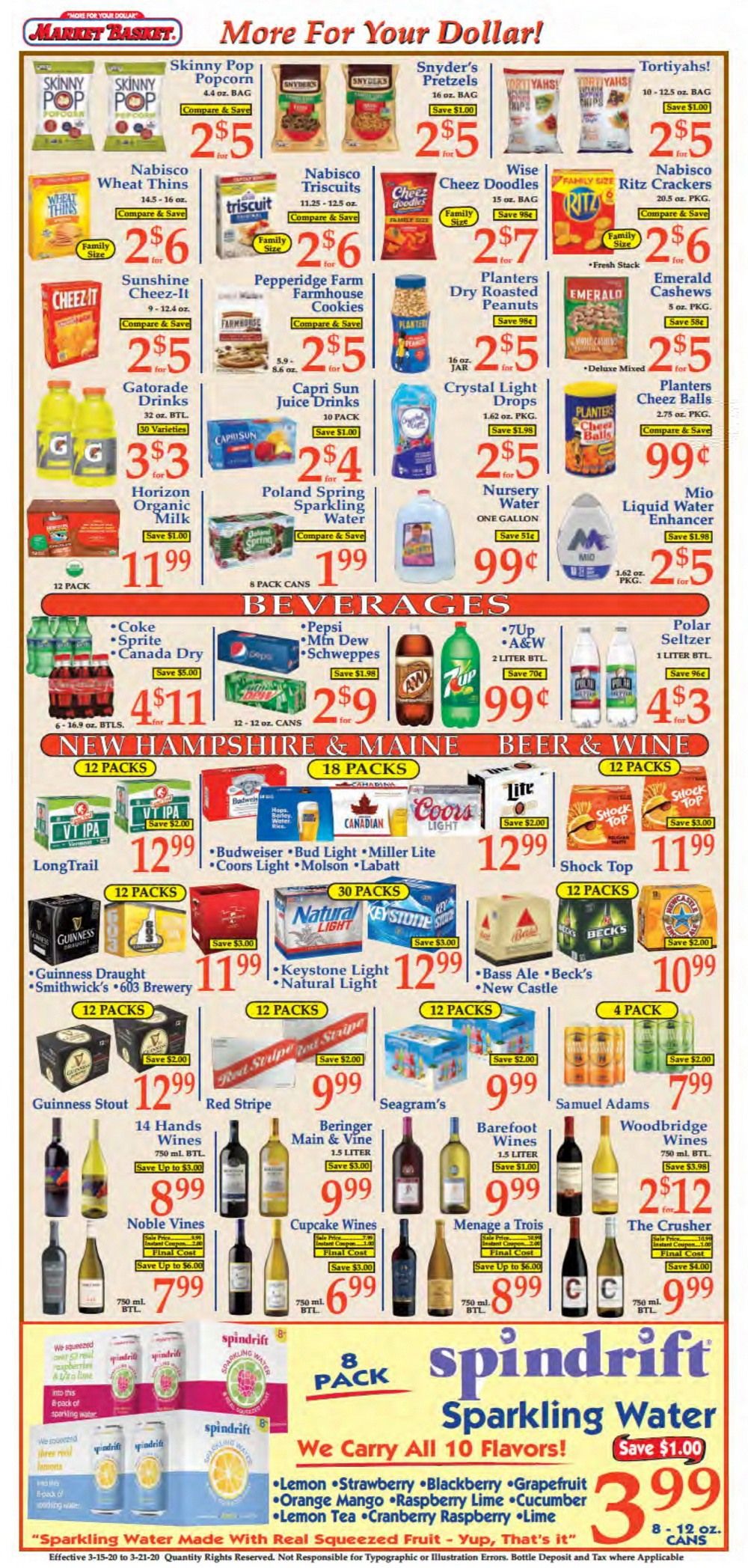 Market Basket Weekly Flyer Mar 15 Mar 21, 2020