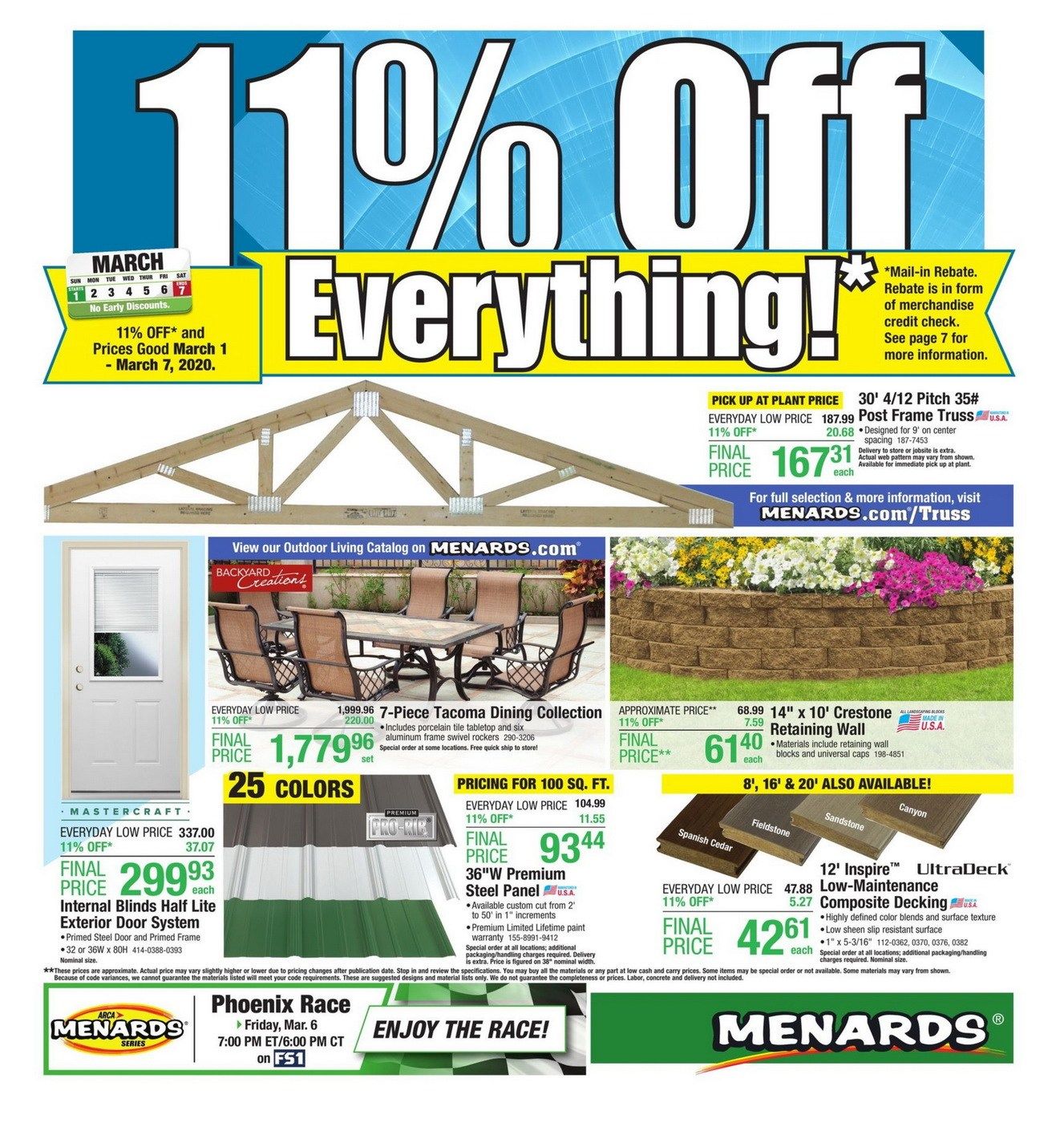 Menards Weekly Ad Mar 01 Mar 07, 2020