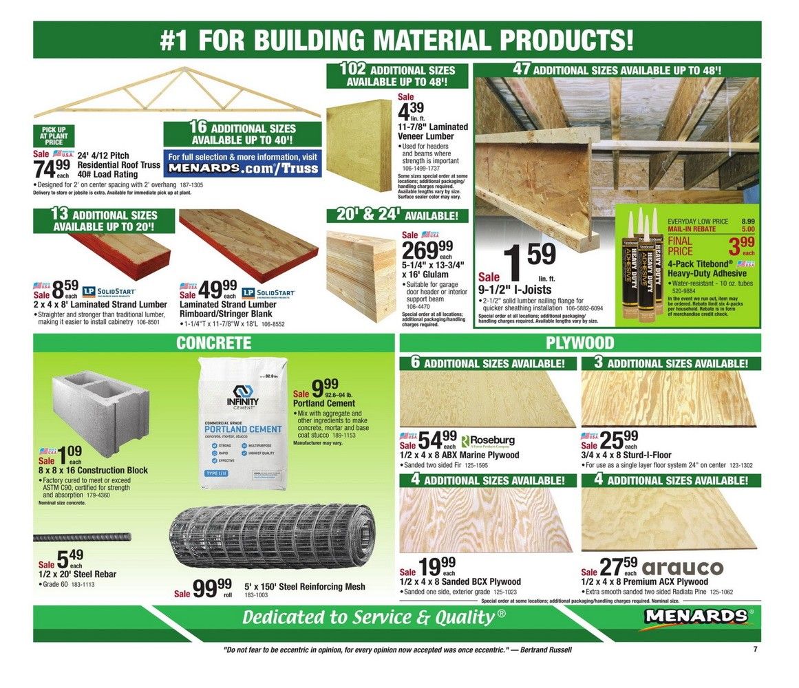Menards Weekly Ad Mar 29 Apr 11