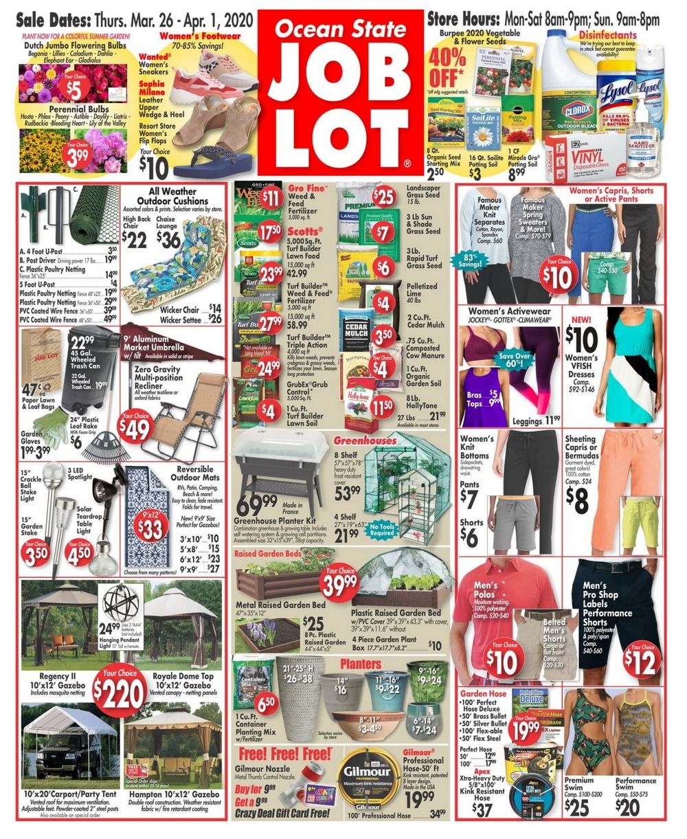 Ocean State Job Lot Weekly Ad Mar 26 â