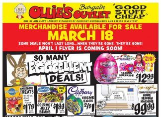 Ollie’s Weekly Ad Mar 18 – Mar 25, 2020