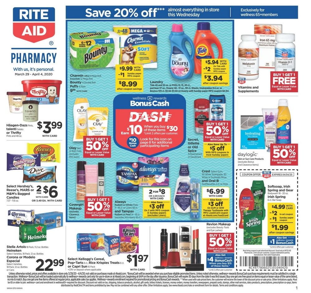 Rite Aid Weekly Ad Mar 29 Apr 04, 2020