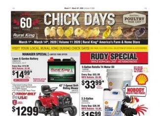 Rural King Weekly Ad Mar 01 – Mar 14, 2020