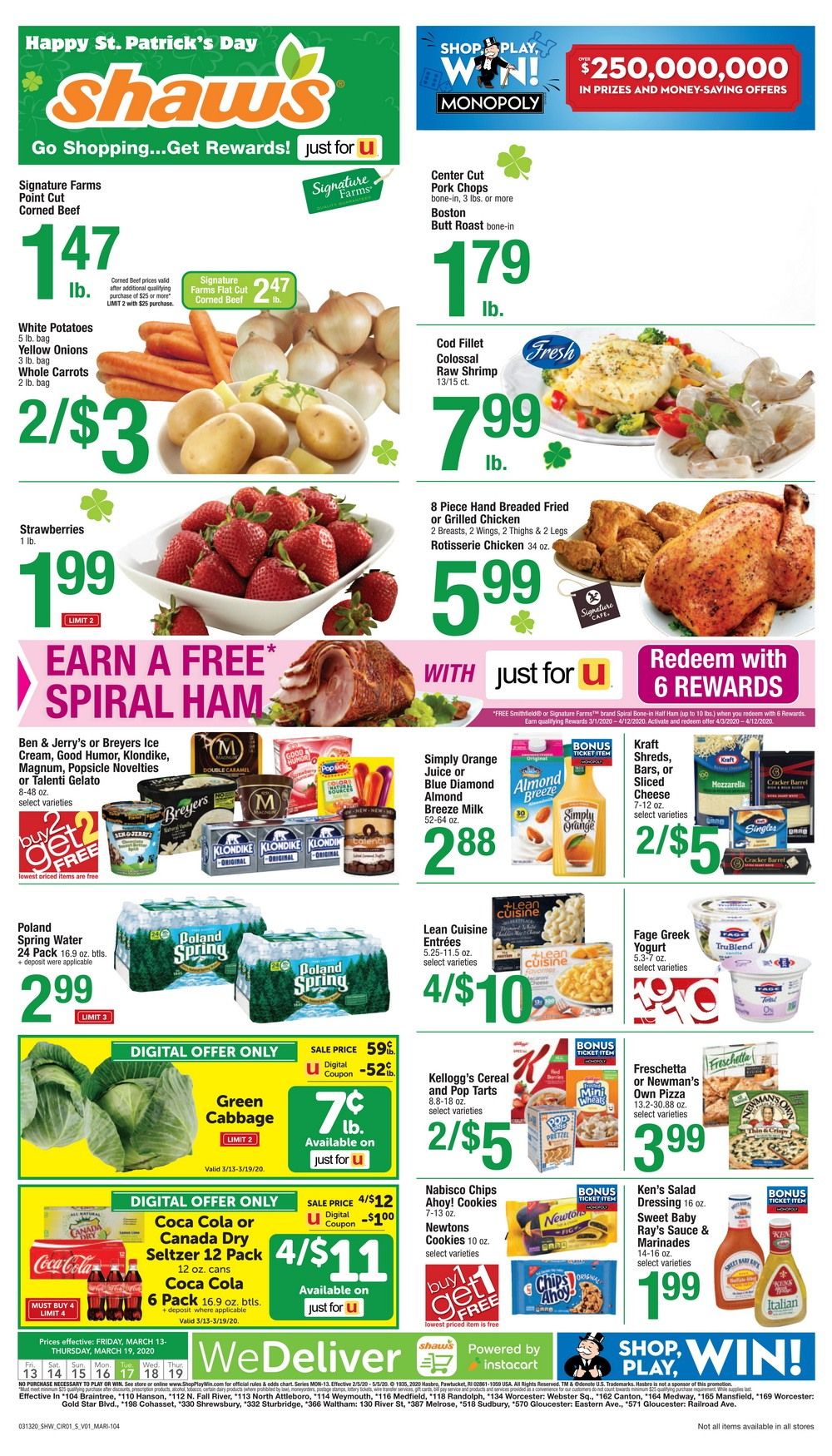 Shaw's Weekly Ad Mar 13 Mar 19, 2020