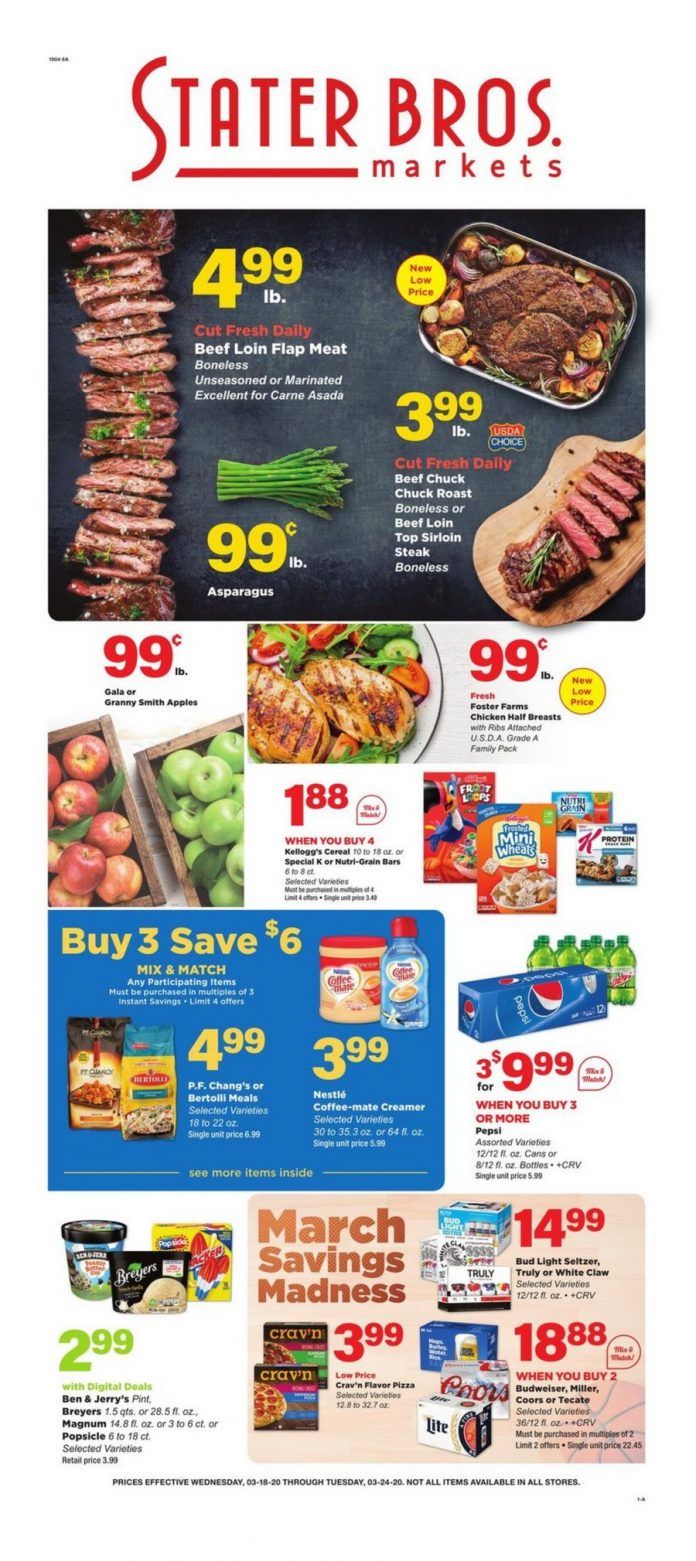 Stater Bros Weekly Ad Mar 18 Mar 24, 2020