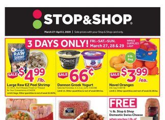 Stop & Shop Weekly Ad Mar 27 – Apr 02, 2020