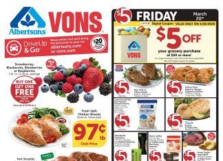 Vons Weekly Ad Mar 18 – Mar 24, 2020