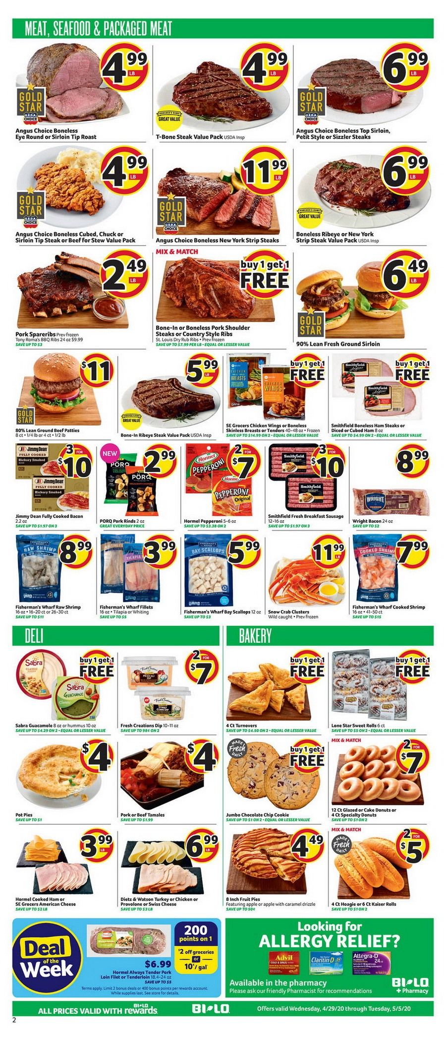 BI-LO Weekly Circular Apr 29- May 05, 2020