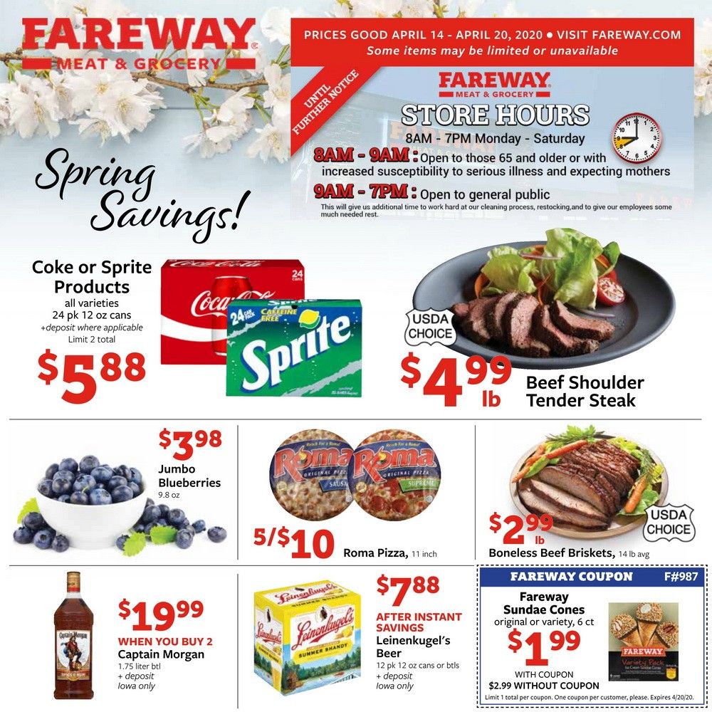 Fareway Weekly Ad Apr 14 Apr 20, 2020
