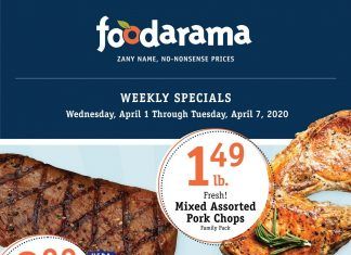 Foodarama Weekly Ad Apr 01 – Apr 07, 2020