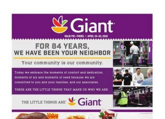 Giant Food Weekly Ad Apr 24 – Apr 30, 2020