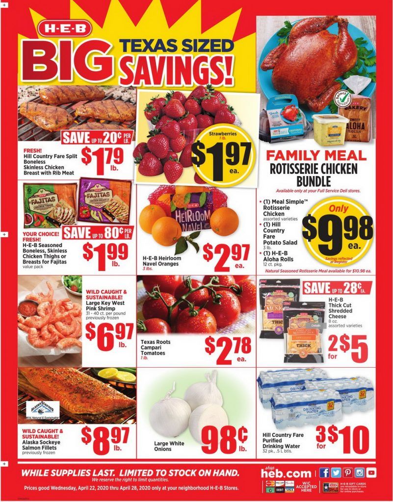 HEB Weekly Ad Apr 22 Apr 28, 2020