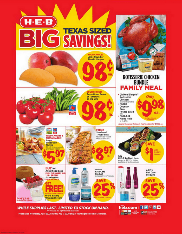 HEB Weekly Ad Apr 29 – May 05, 2020