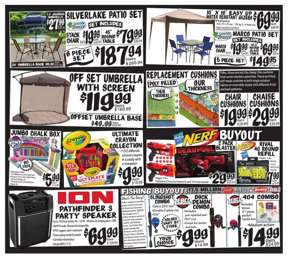 Ollie S Weekly Ad Apr 29 May 07 2020 Ollie S Weekly Ad Apr 29 May 07 2020, Ollies Outdoor Tables
