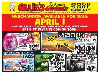 Ollie’s Weekly Ad Apr 01 – Apr 08, 2020