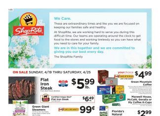 ShopRite Weekly Ad Apr 19 – Apr 25, 2020