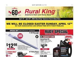 Rural King Weekly Ad Apr 13 – Apr 25, 2020
