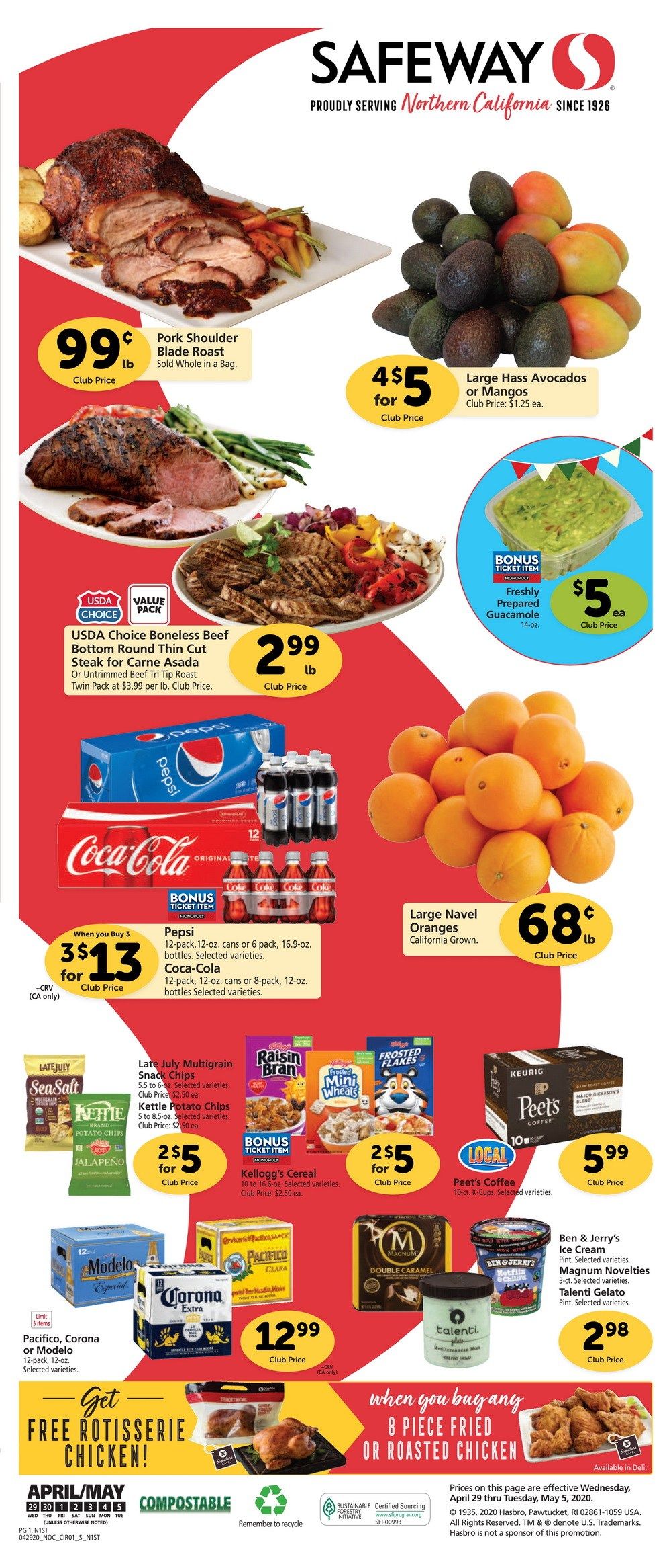 Safeway Weekly Ad Apr 29 May 05, 2020