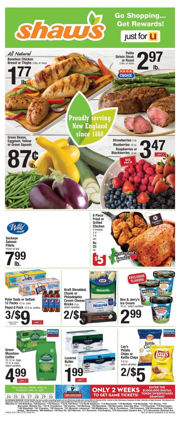 Shaw's Weekly Ad Apr 24 Apr 30, 2020