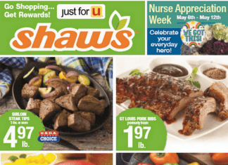 Shaw’s Weekly Ad May 01 – May 07, 2020