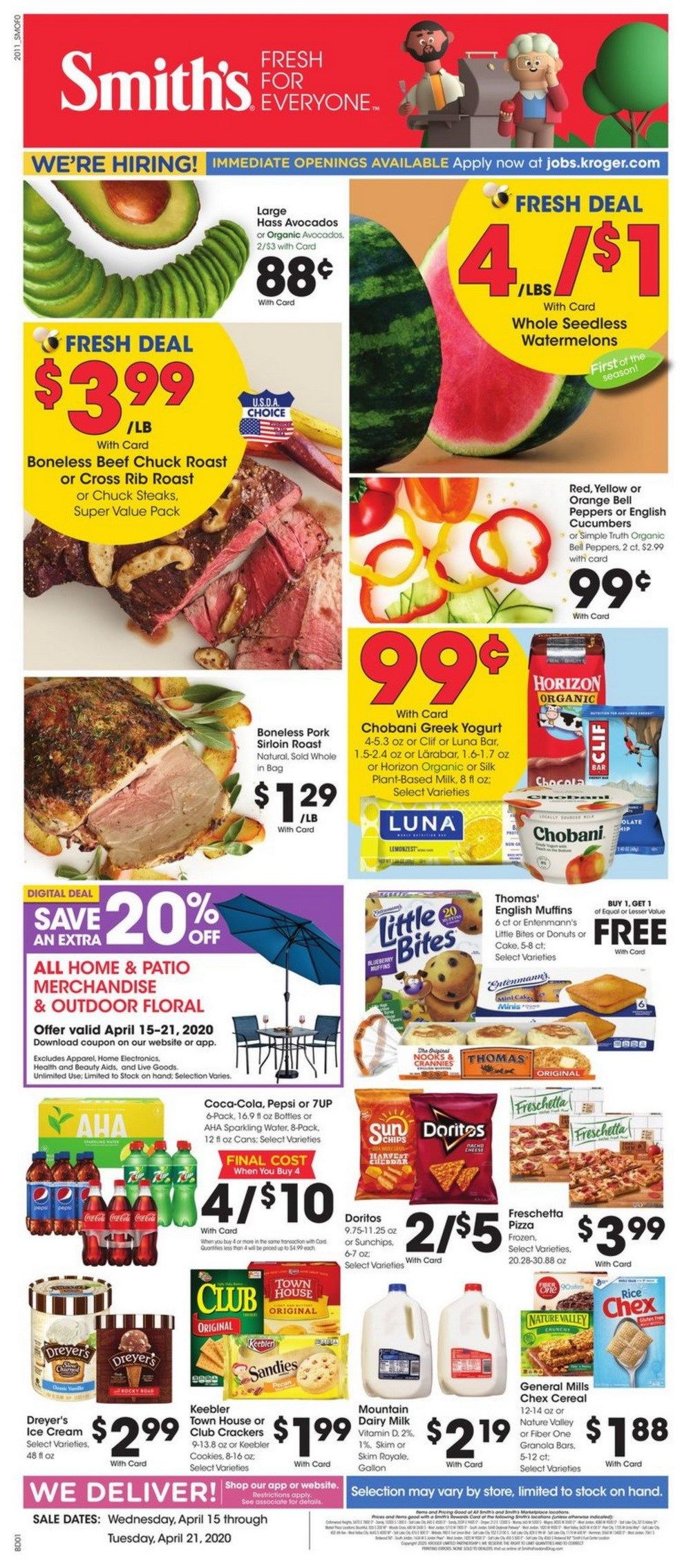 Smith's Food and Drug Weekly Circular Apr 15- Apr 21, 2020