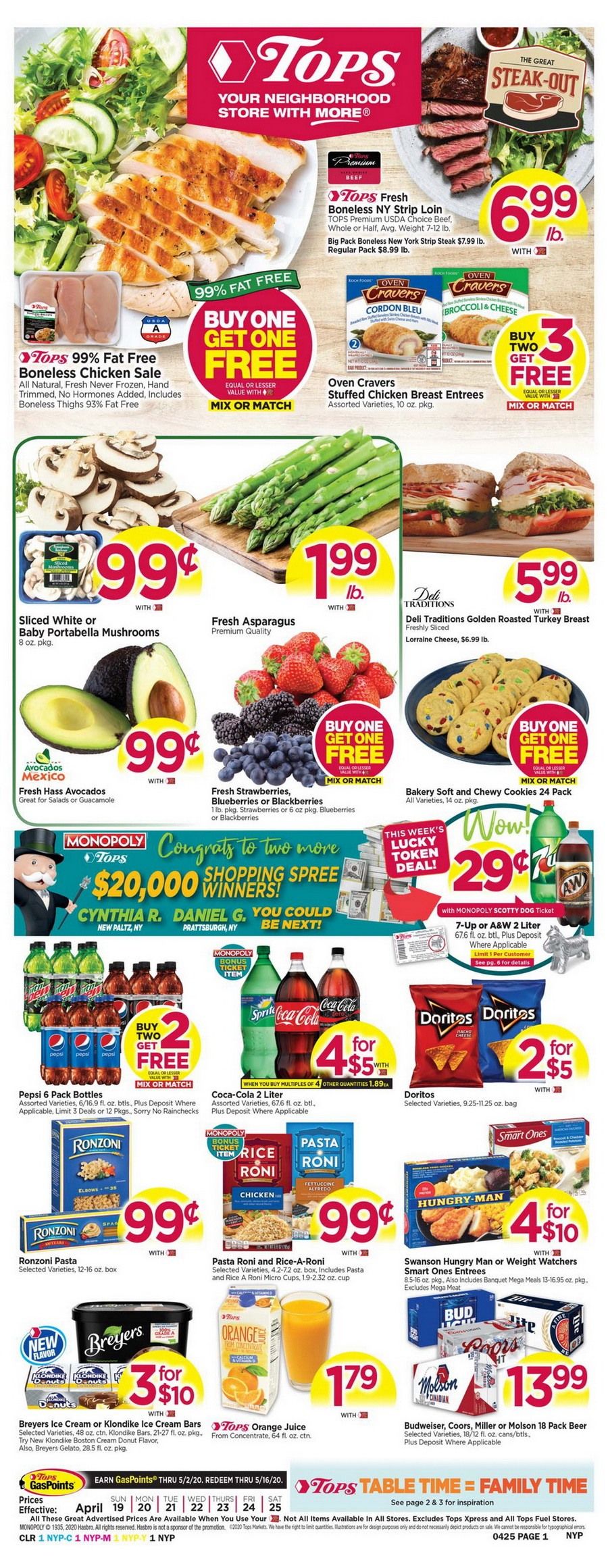 Tops Weekly Circular Apr 19 Apr 25, 2020