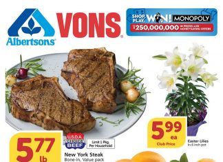Vons Weekly Ad Apr 01 – Apr 07, 2020
