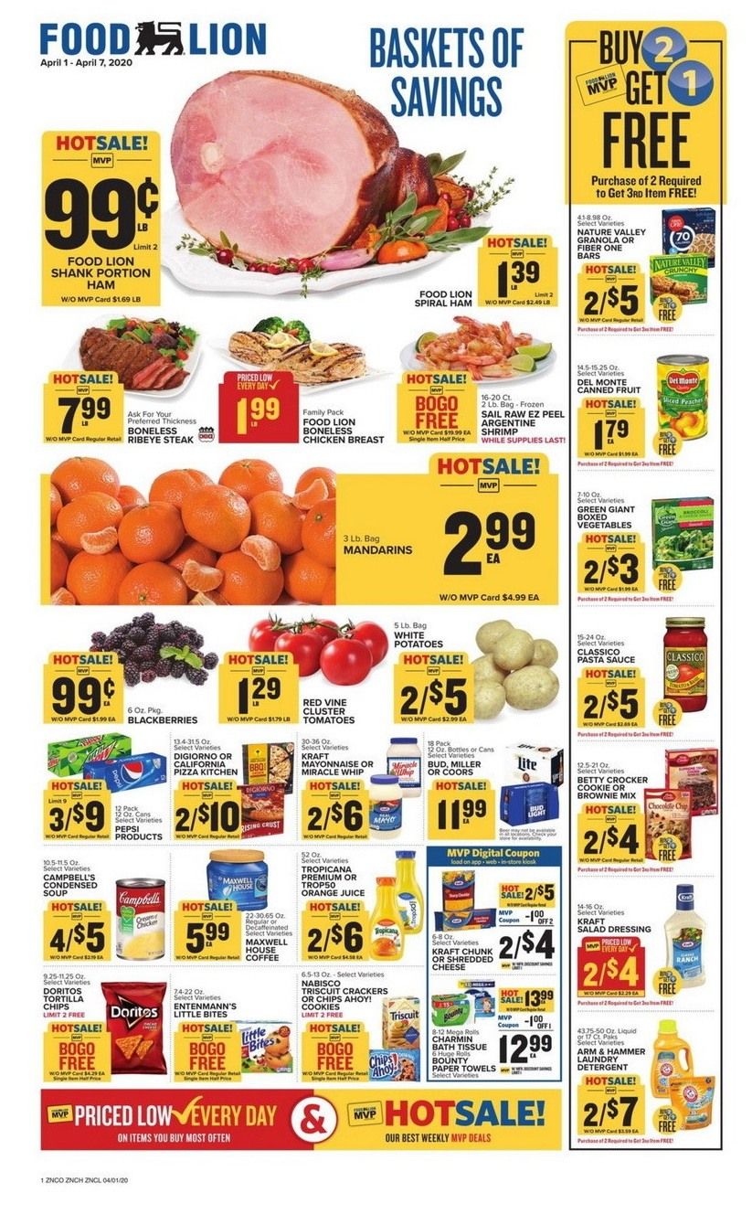 Food Lion Ocean City - Food Lion Weekly Ad Apr 1 - Apr 7, 2020 - We said a different brand would be fine but he insisted on finding.
