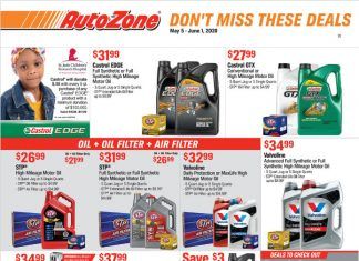 AutoZone Monthly Circular May 05 – Jun 01, 2020