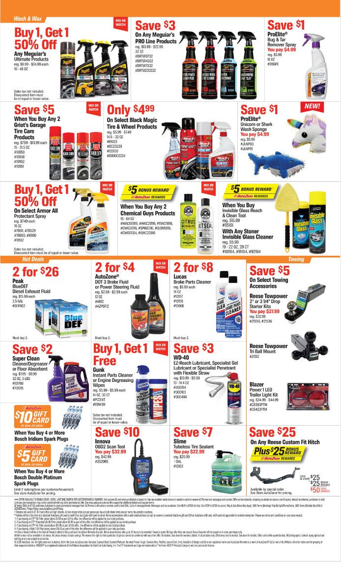 AutoZone Monthly Circular May 05 Jun 01, 2020