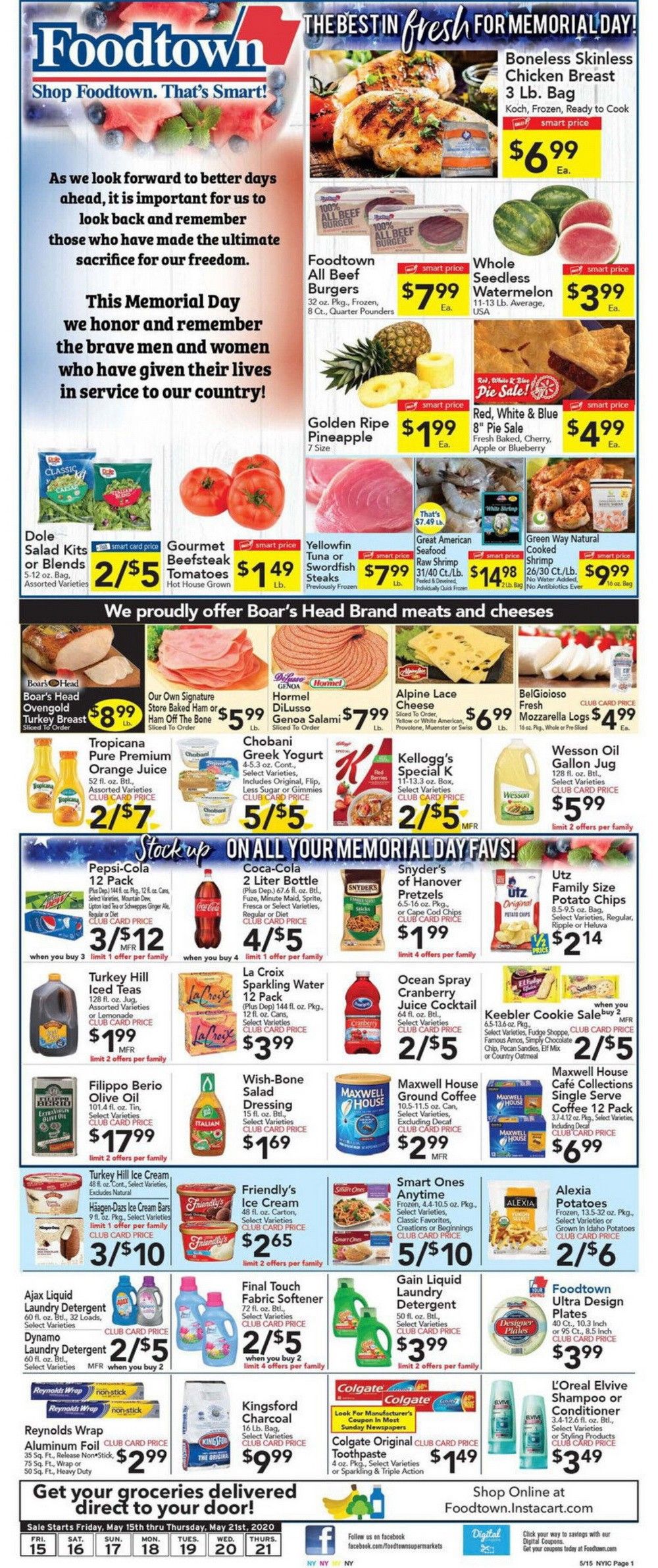 Foodtown Weekly Ad May 15 May 21, 2020