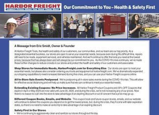 Harbor Freight Flyer Sale May 01 – Jun 30, 2020