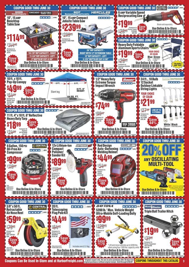 Harbor Freight Flyer Sale May 01 Jun 30, 2020