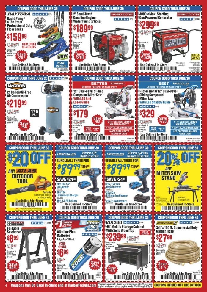 Harbor Freight Flyer Sale May 01 Jun 30, 2020