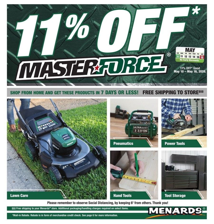 Menards Weekly Ad May 10 – May 16, 2020