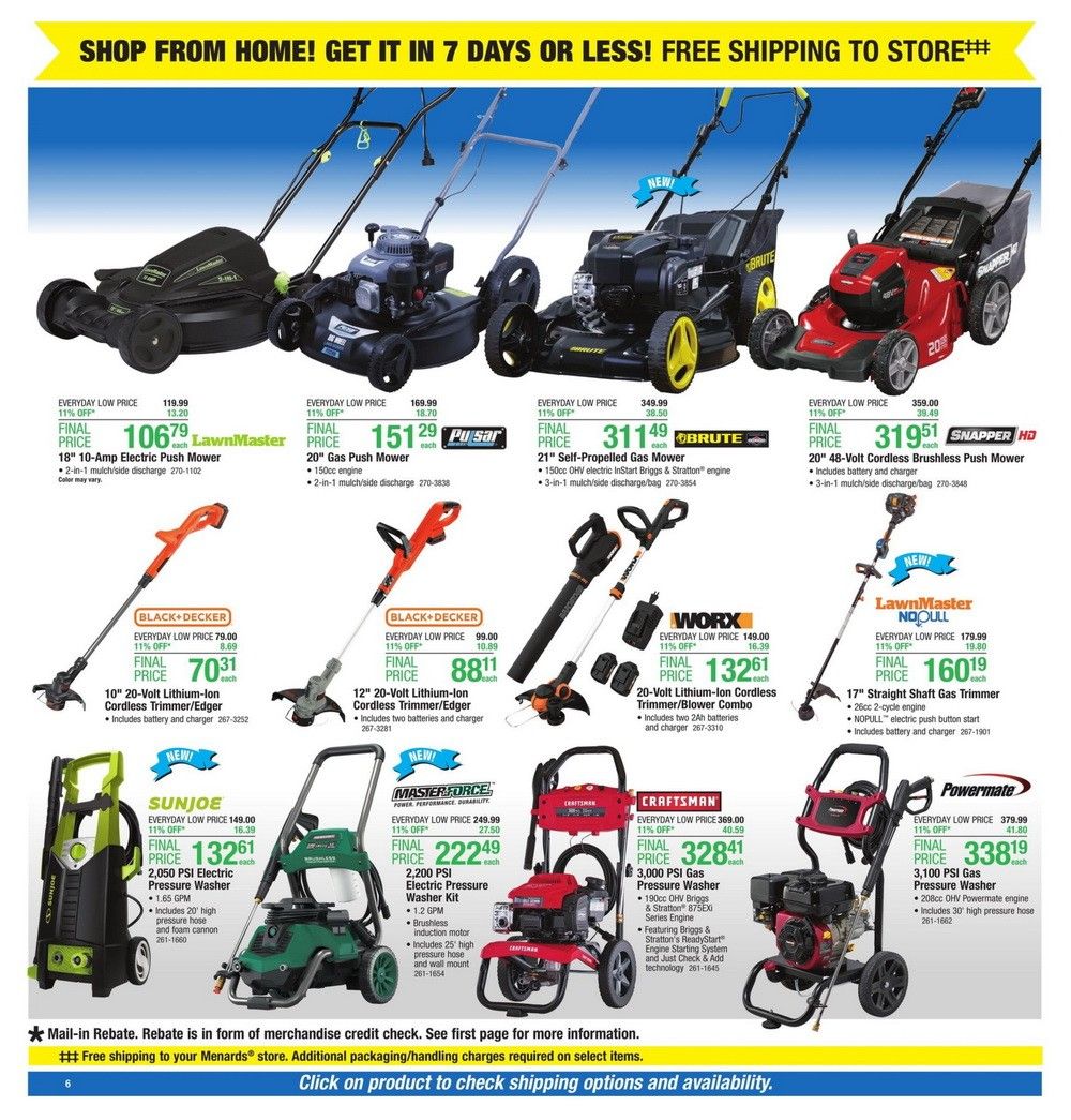 Menards Weekly Ad May 17– May 23, 2020