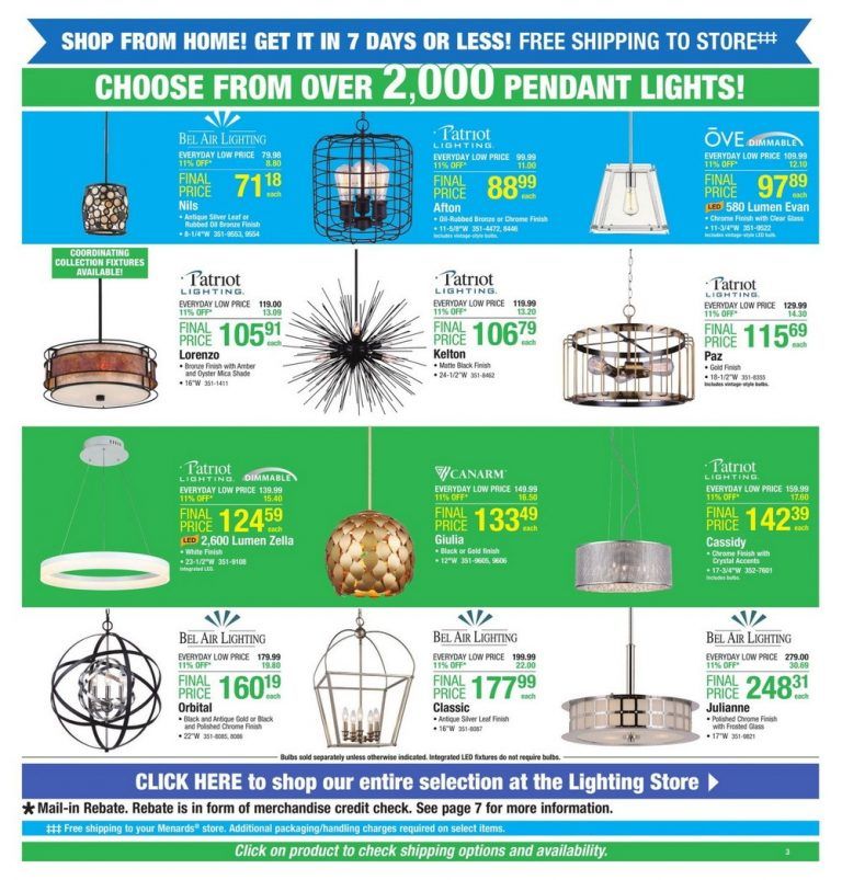 Menards Weekly Lightning and Fans Sale May 17 May 23, 2020