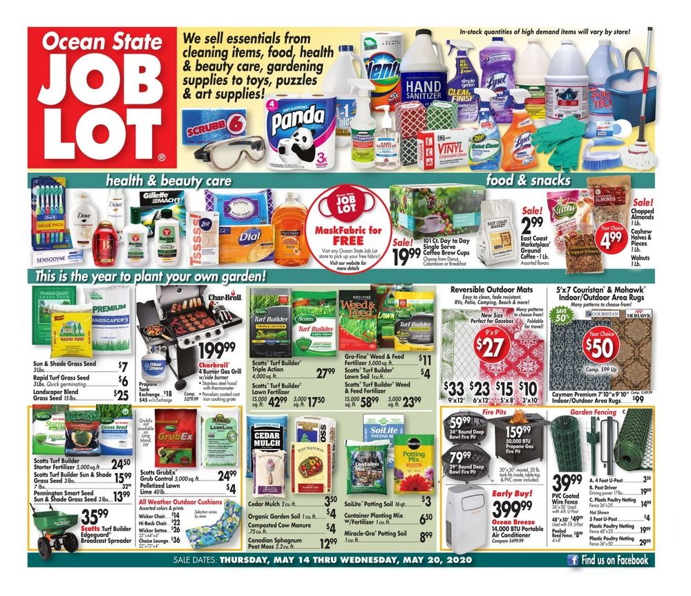 Ocean State Job Lot Weekly Ad May 14 May 20, 2020