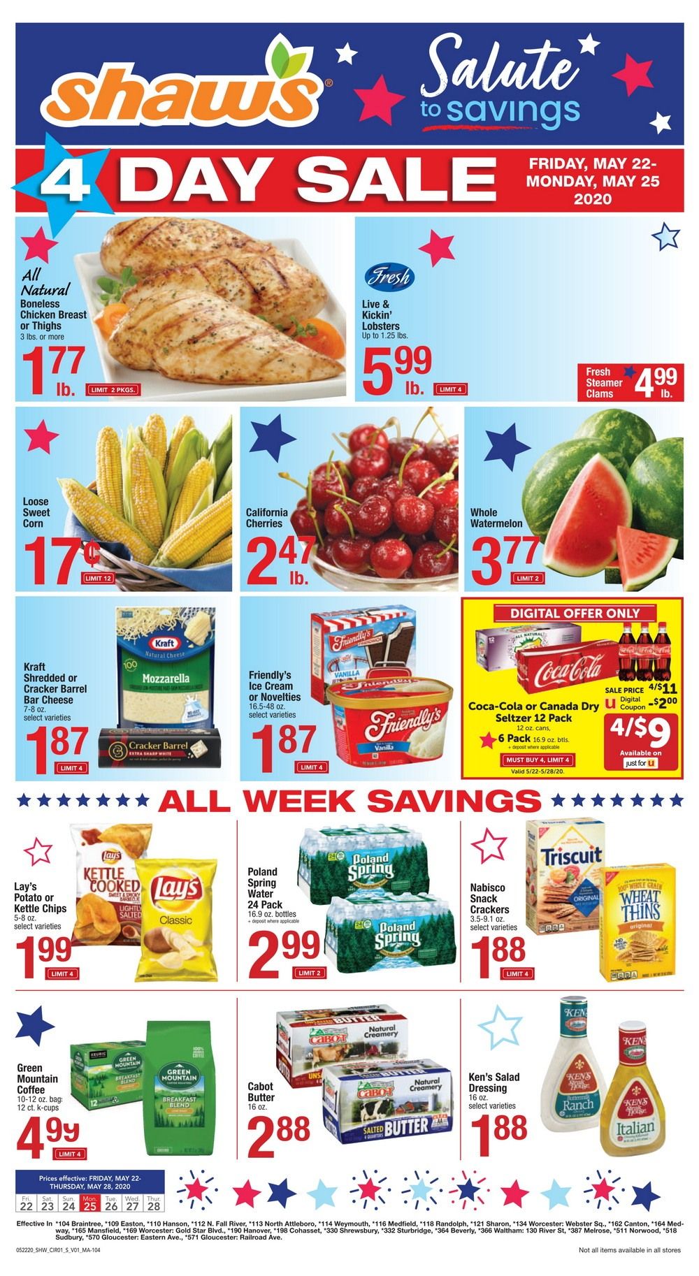 Shaw's Weekly Ad May 22 May 28, 2020