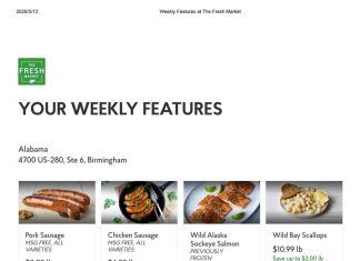 The Fresh Market Weekly Specials May 13 – May 19, 2020